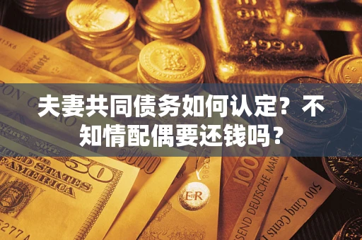 济南夫妻共同债务如何认定？不知情配偶要还钱吗？