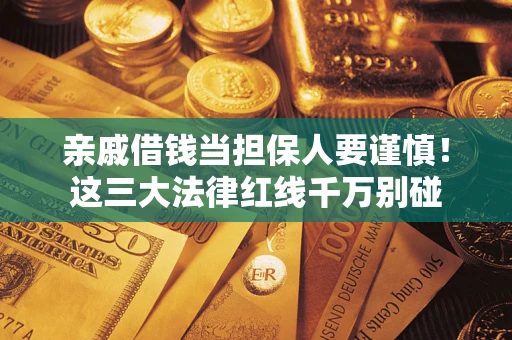 济南亲戚借钱当担保人要谨慎！这三大法律红线千万别碰