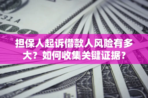 济南担保人起诉借款人风险有多大？如何收集关键证据？
