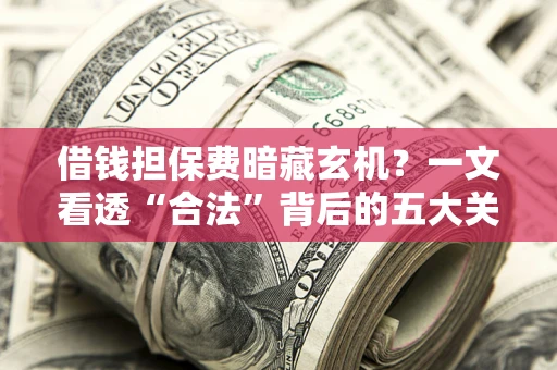 济南借钱担保费暗藏玄机？一文看透“合法”背后的五大关键陷阱