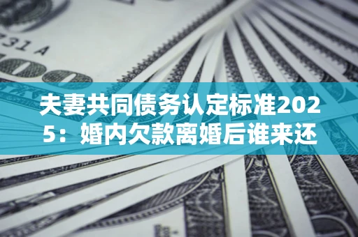 济南夫妻共同债务认定标准2025:婚内欠款离婚后谁来还? 济南夫妻共同债务认定标准2025:婚内欠款离婚后谁来还?