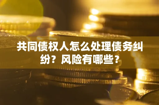 济南共同债权人怎么处理债务纠纷？风险有哪些？